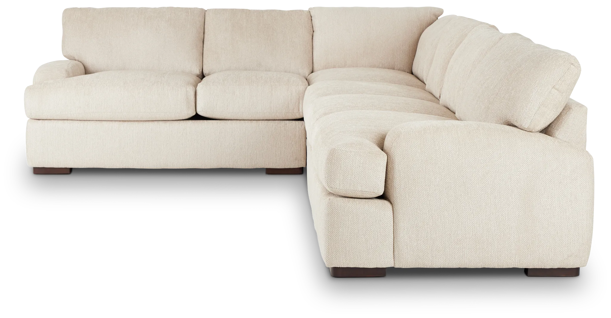 Alpha Beige Fabric Medium Two-arm Sectional