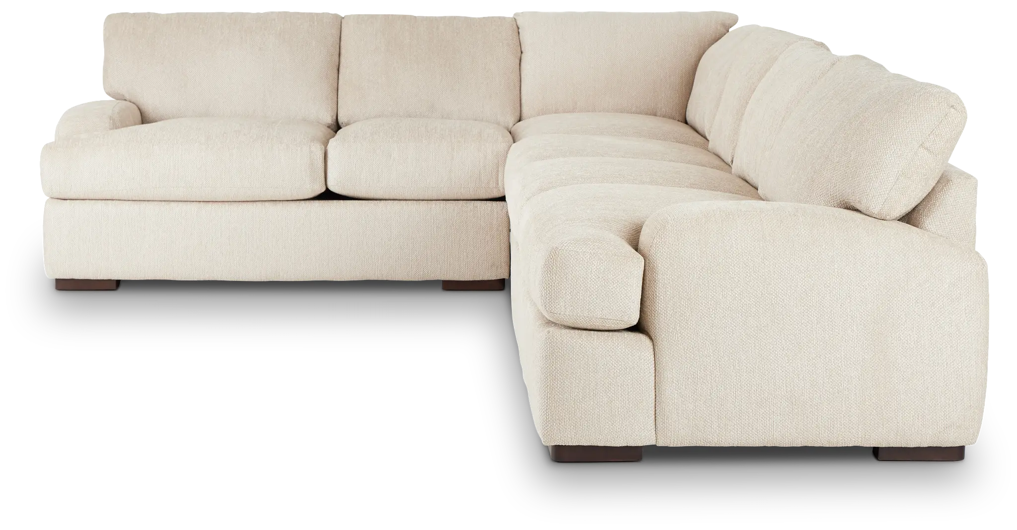 Alpha Beige Fabric Medium Two-arm Sectional Alpha Beige Fabric Medium Two-arm Sectional
