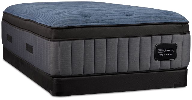 Kevin Charles By Sealy Reserve Lux Ultra Plush Low-profile Mattress Set