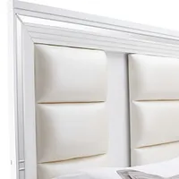 Vegas White Platform Storage Bed