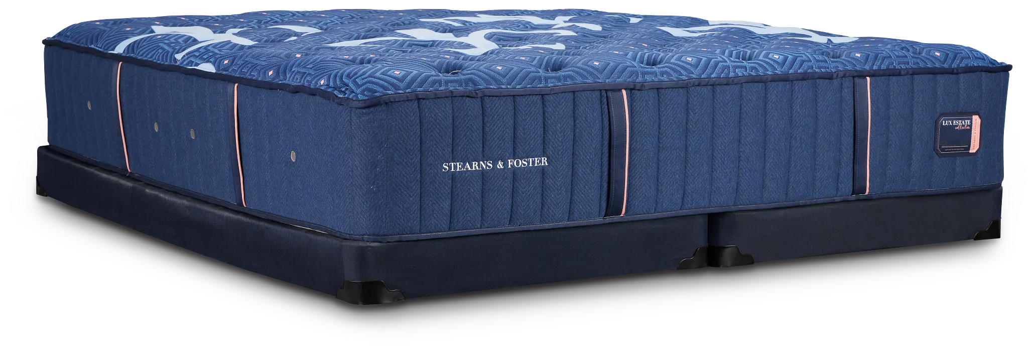 Stearns & Foster Lux Estate Medium Low-profile Mattress Set