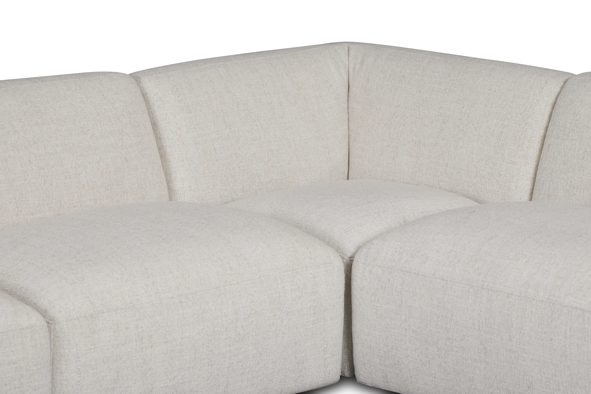 Baylor Light Beige Fabric 6-piece Modular Sectional