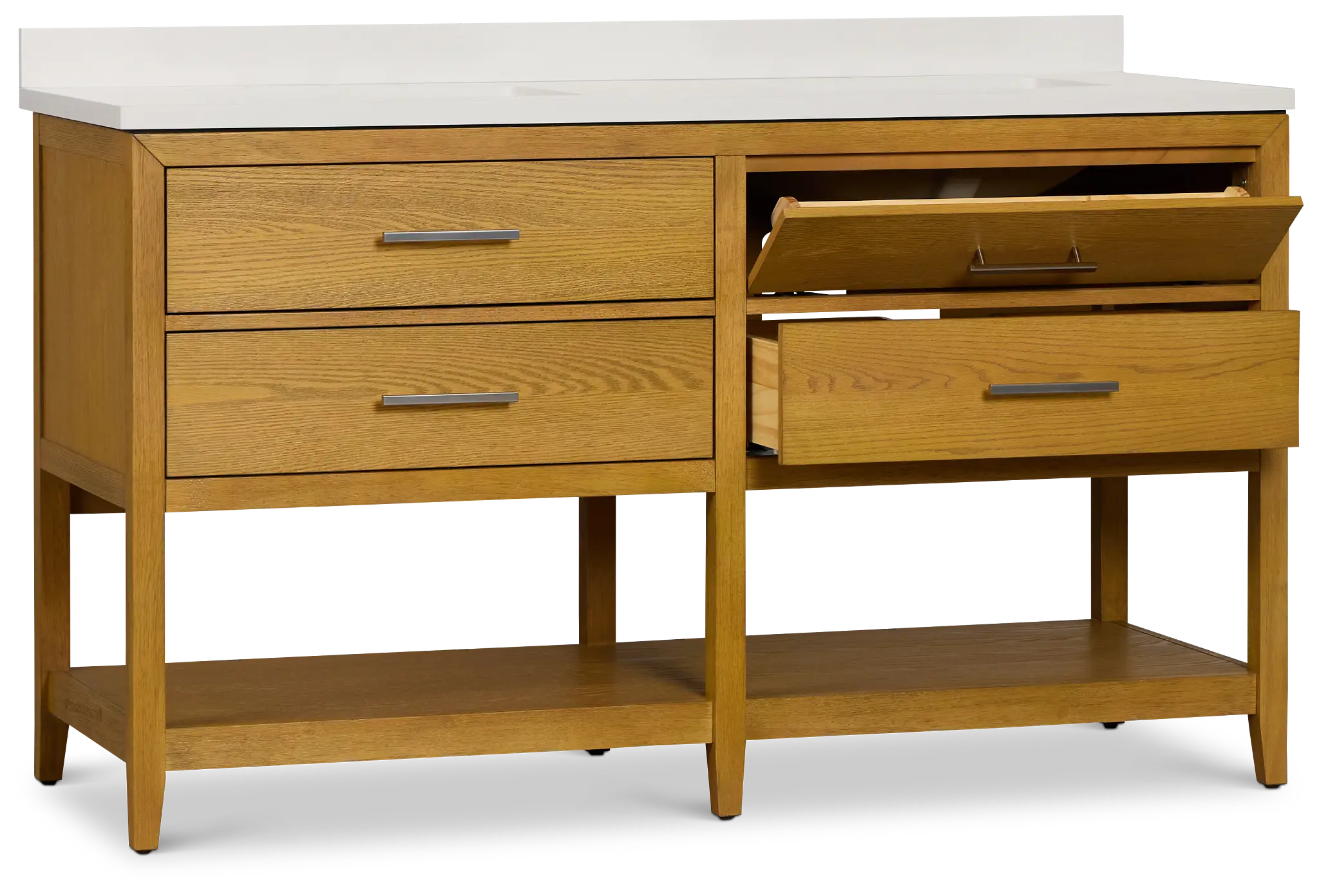 Alden Light Tone 60" Double Bathroom Vanity Alden Light Tone 60" Double Bathroom Vanity