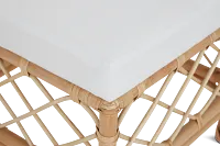 Aloha Light Tone Woven Accent Ottoman