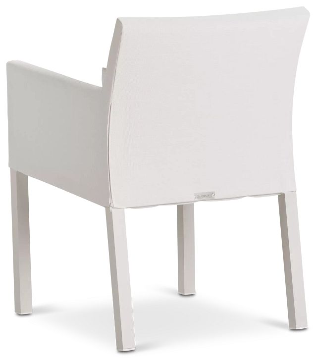 Lisbon White Cushioned Chair