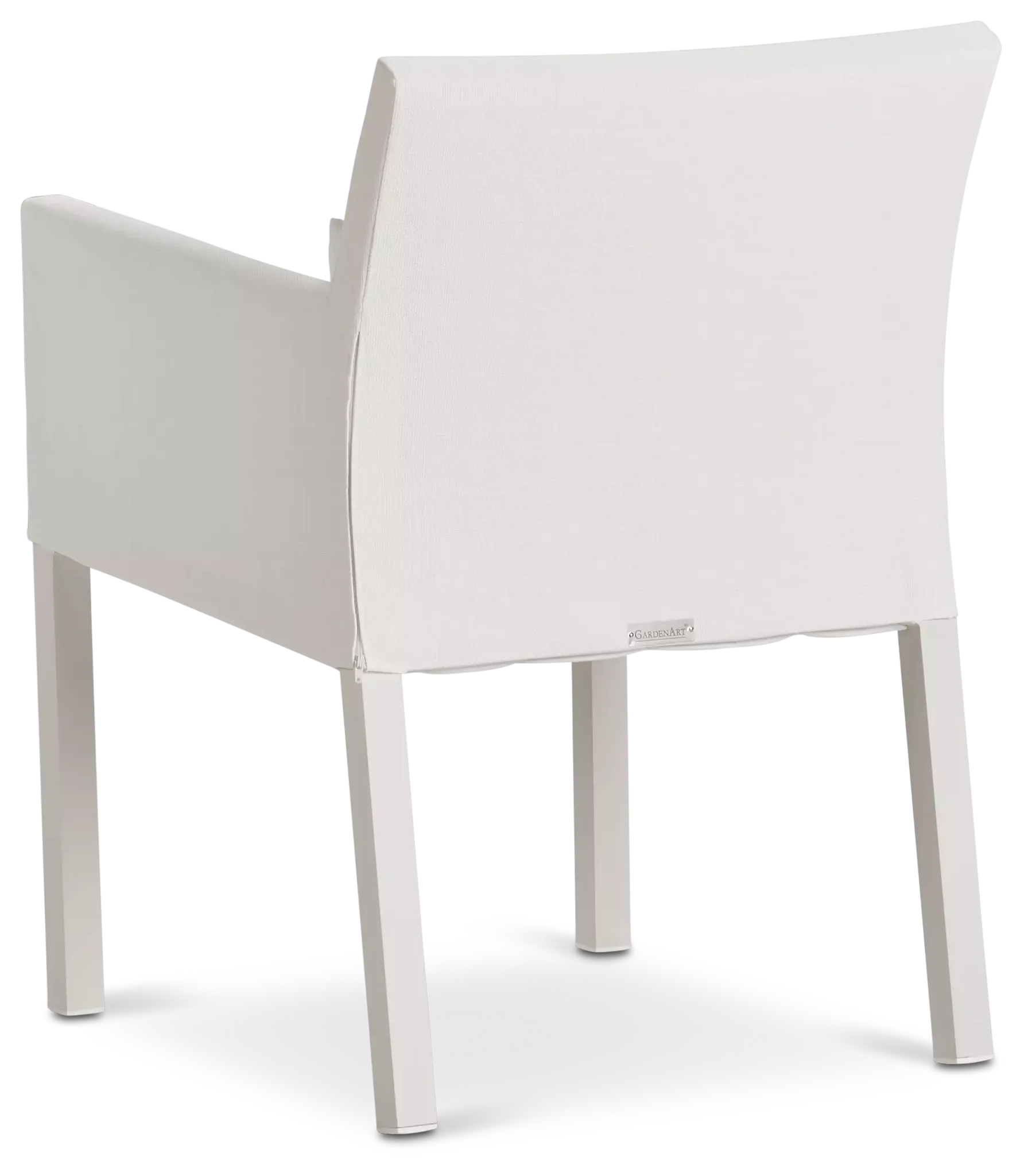 Lisbon White Cushioned Chair