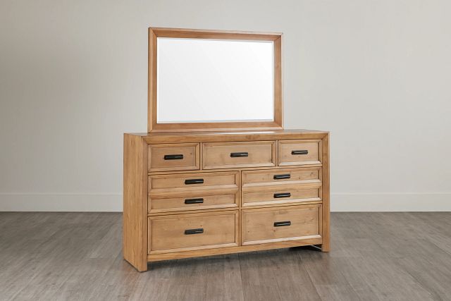 Vail Light Tone Dresser & Mirror