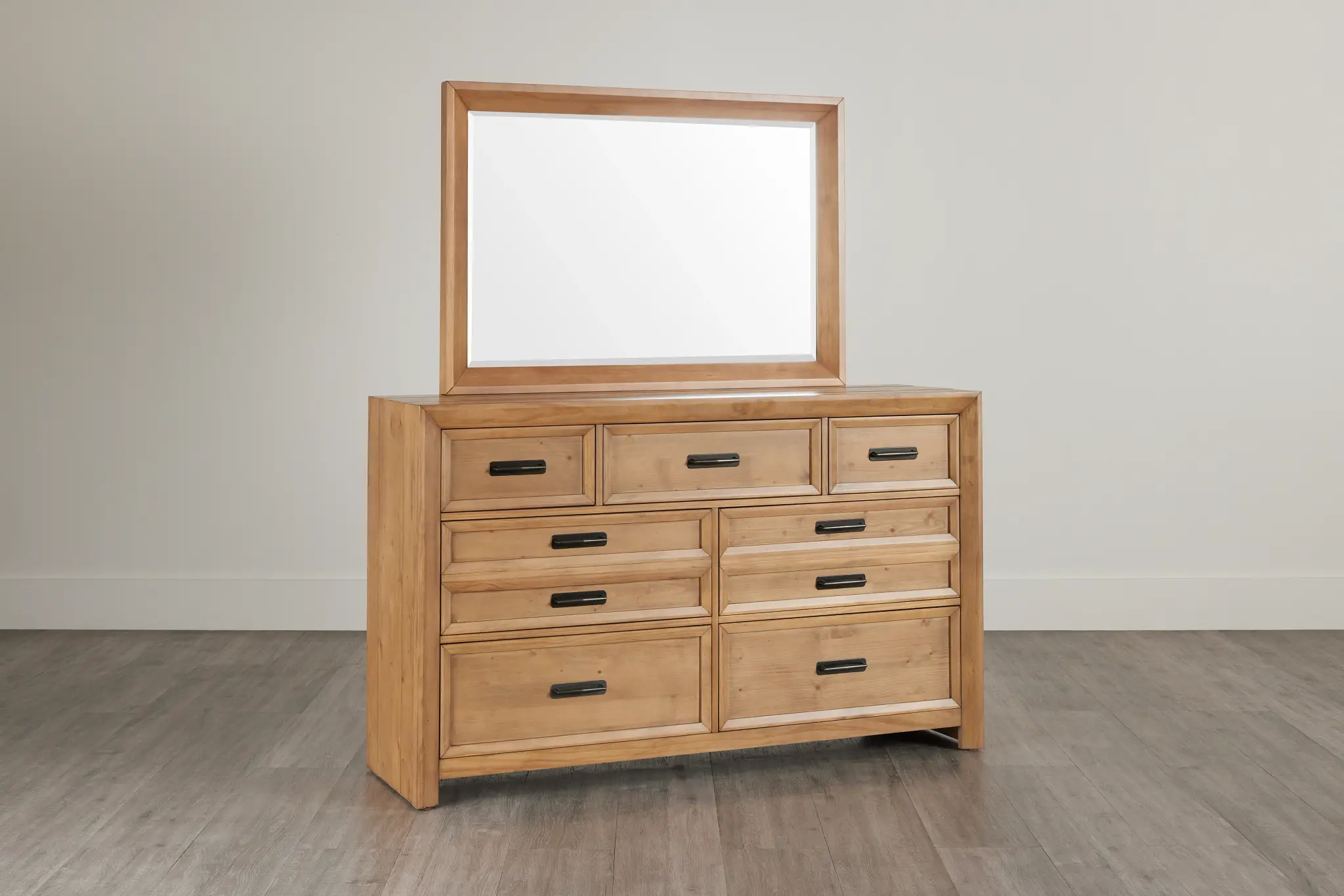 Vail Light Tone Dresser & Mirror Vail Light Tone Dresser & Mirror