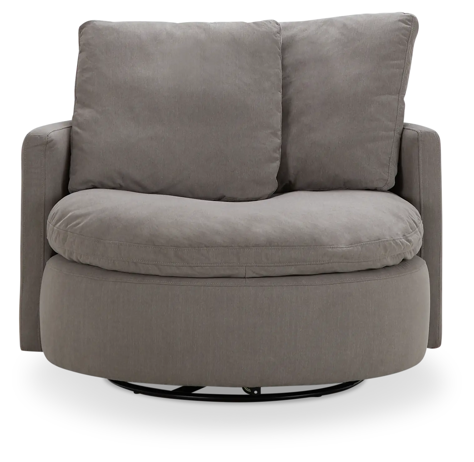 Orbit Gray Micro Swivel Accent Chair Orbit Gray Micro Swivel Accent Chair