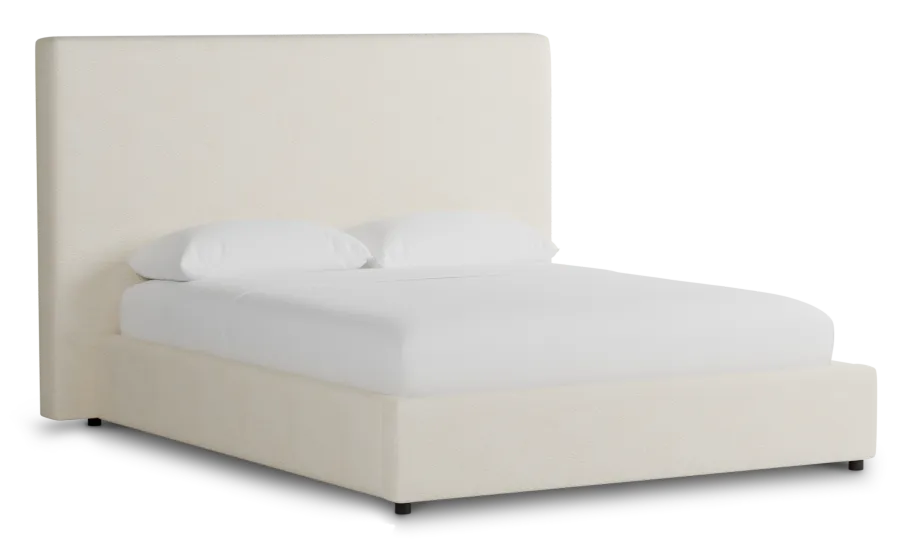 Grayton Gellar White 54" Upholstered Shelter Bed