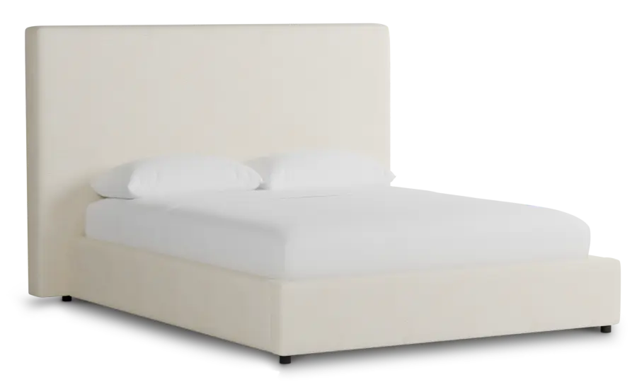 Grayton Gellar White 54" Upholstered Shelter Bed Grayton Gellar White 54" Upholstered Shelter Bed
