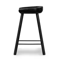 Barry Black 24" Wood Barstool