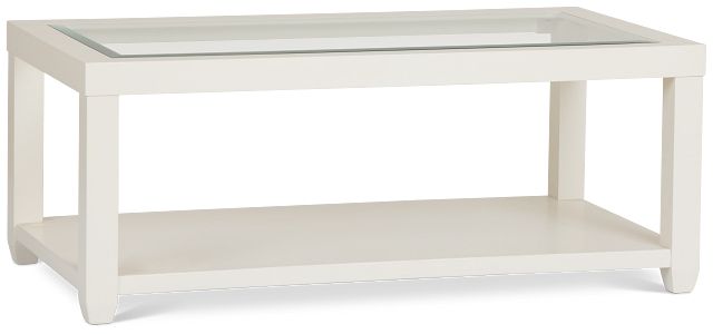 Hurley White Rectangular Coffee Table