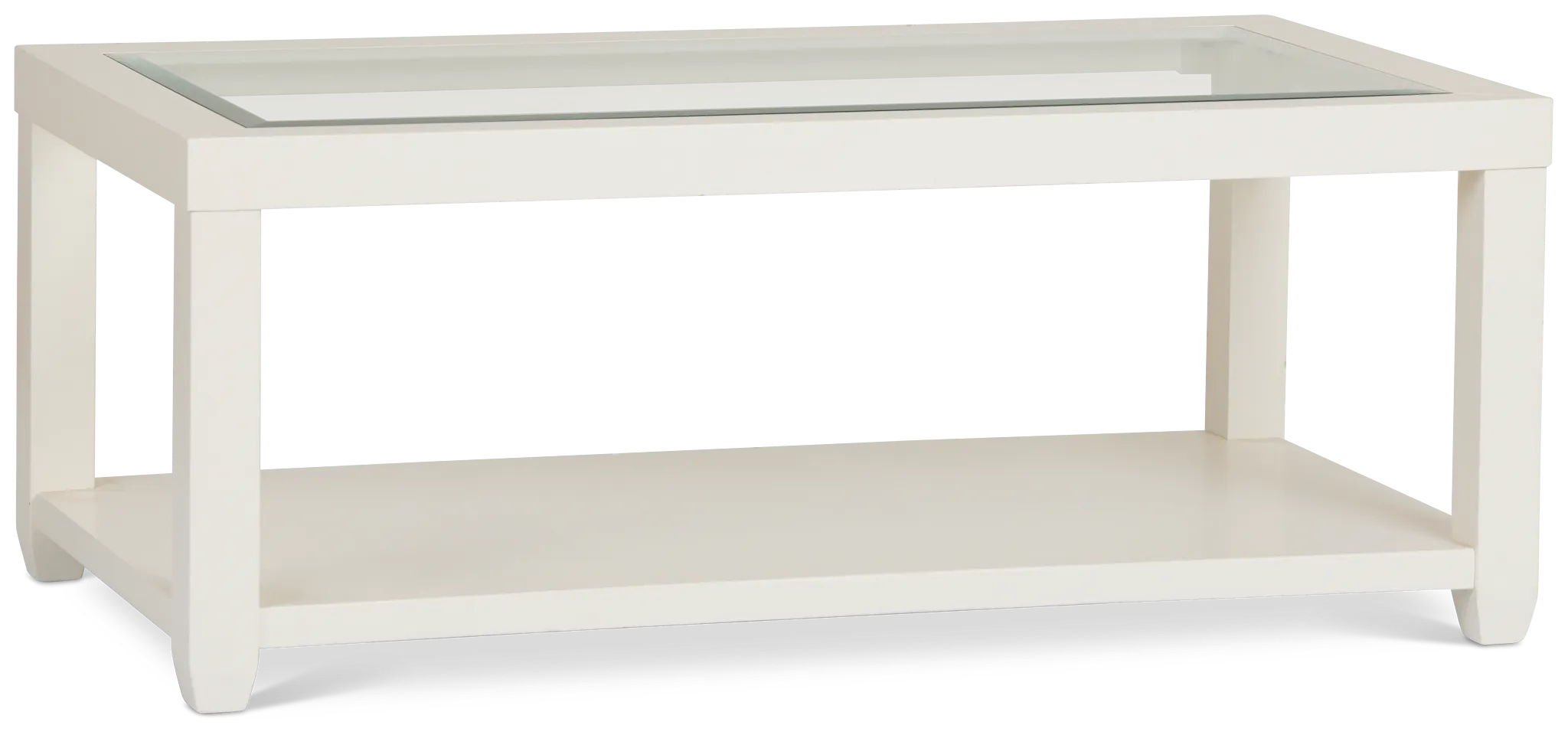 Hurley White Rectangular Coffee Table