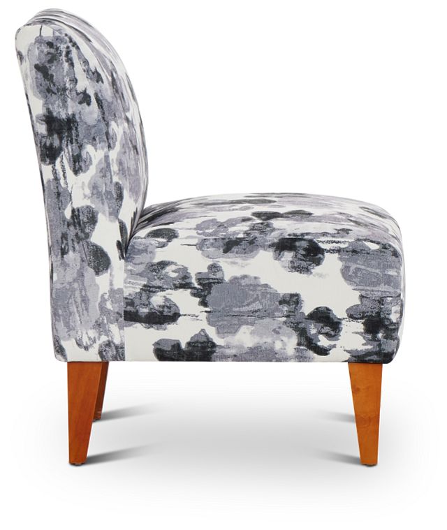 Scarlett Gray Fabric Accent Chair (2)