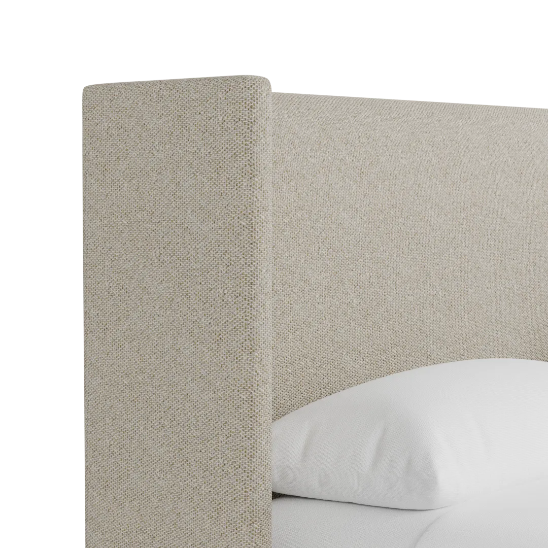 Captiva Gellar Green 48" Upholstered Shelter Bed