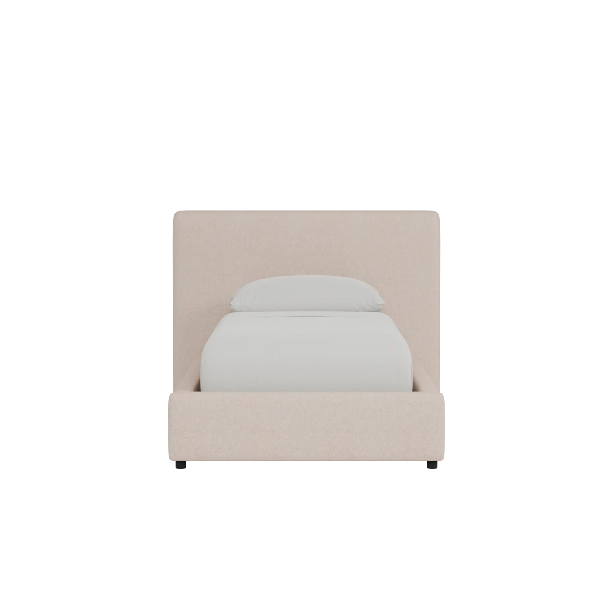 Grayton Elite Light Taupe 44" Upholstered Platform Bed Grayton Elite Light Taupe 44" Upholstered Platform Bed