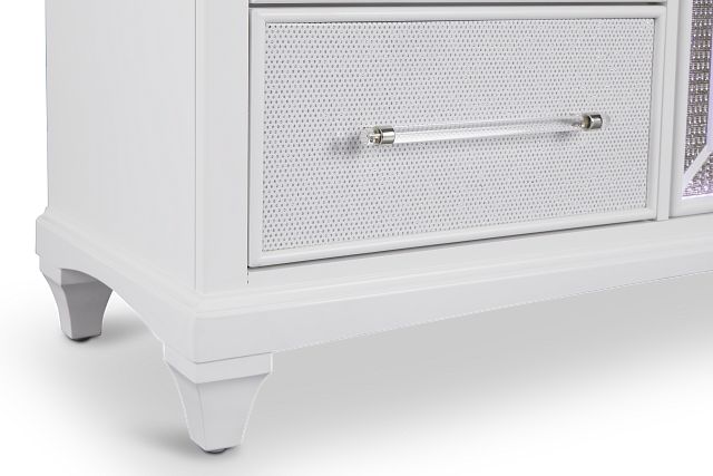 Milan White Door Dresser