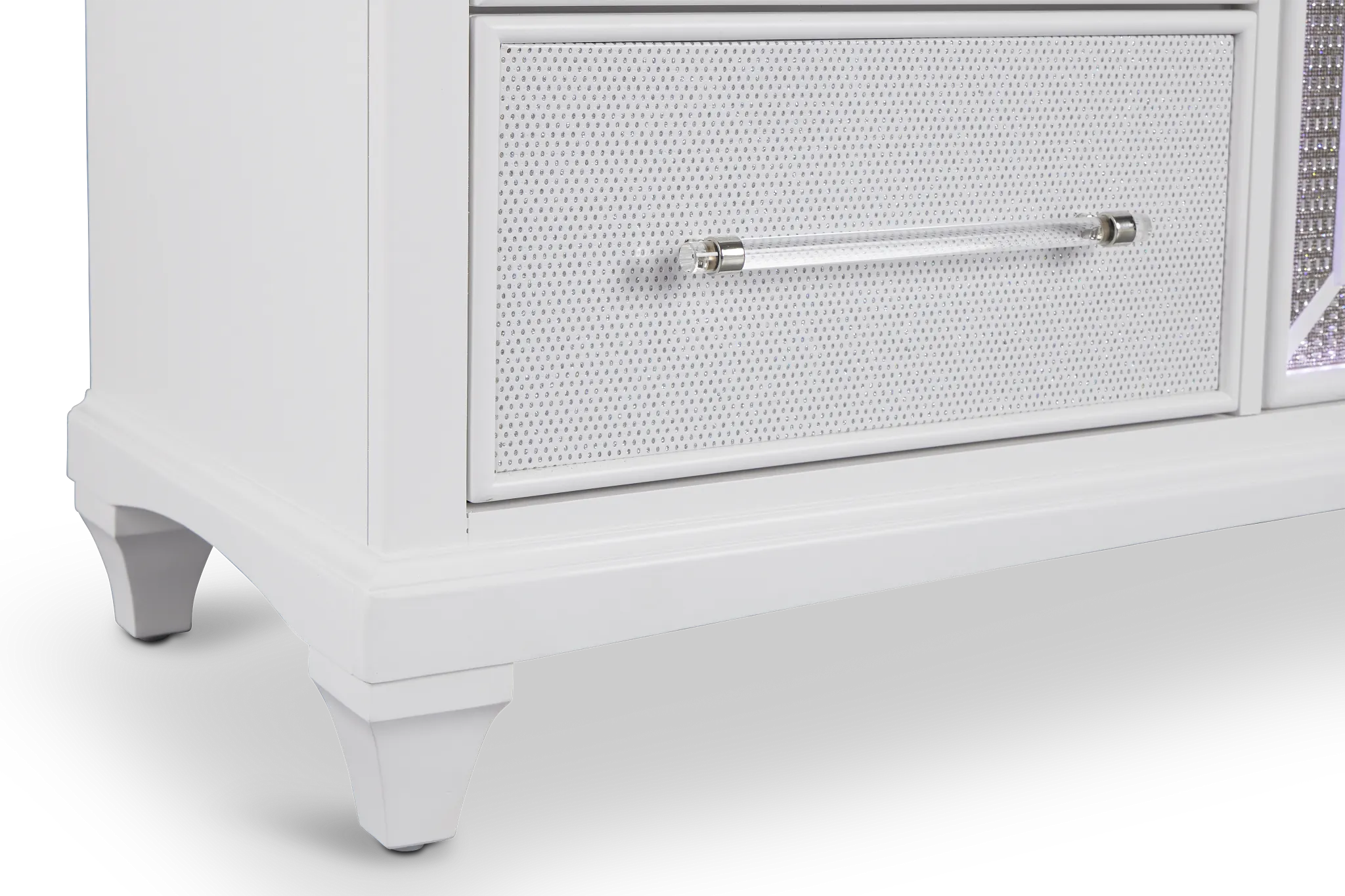 Milan White Door Dresser