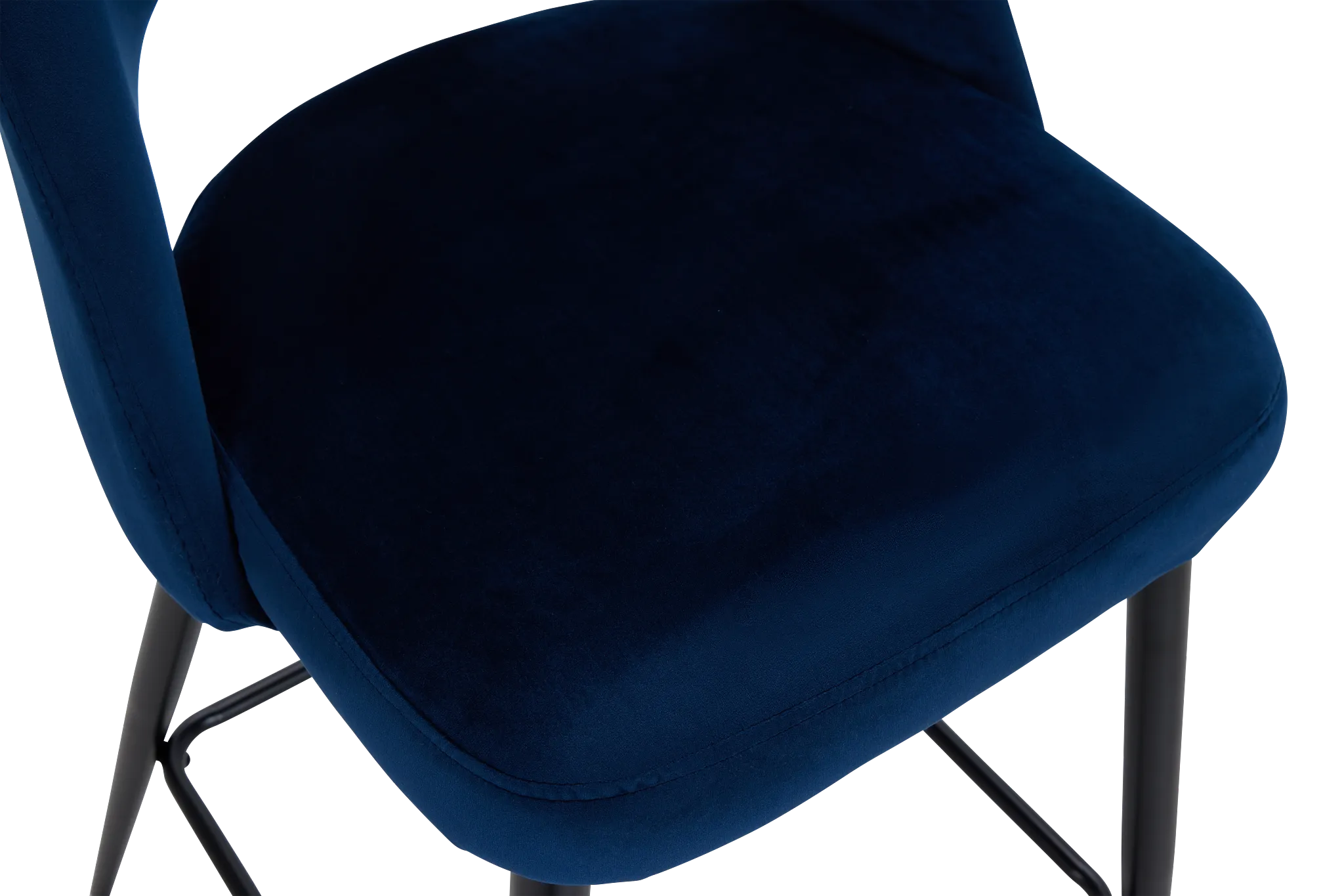 Kelly Dark Blue 28" Upholstered Barstool