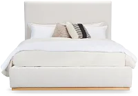 Calabasas Beige Uph Panel Bed