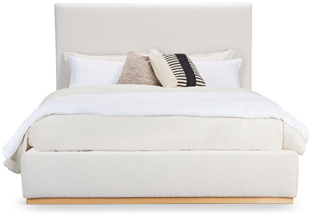 Calabasas Beige Uph Panel Bed