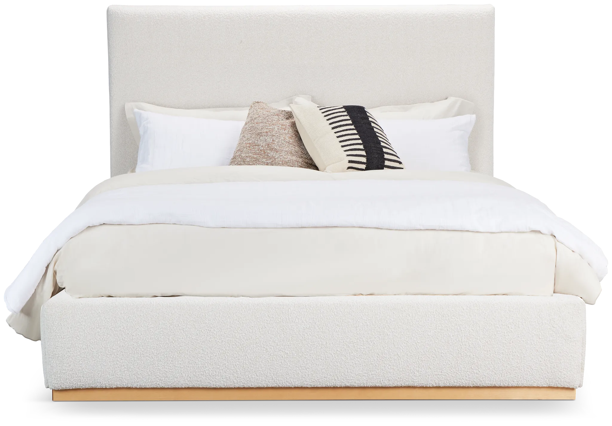 Calabasas Beige Uph Panel Bed