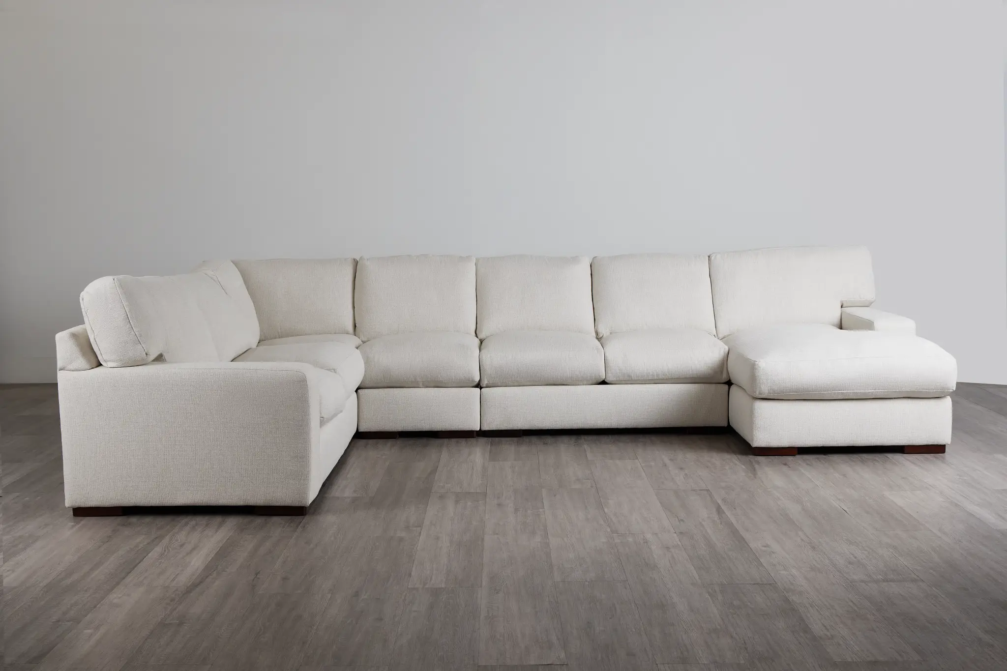 Veronica White Down Large Right Chaise Sectional Veronica White Down Large Right Chaise Sectional