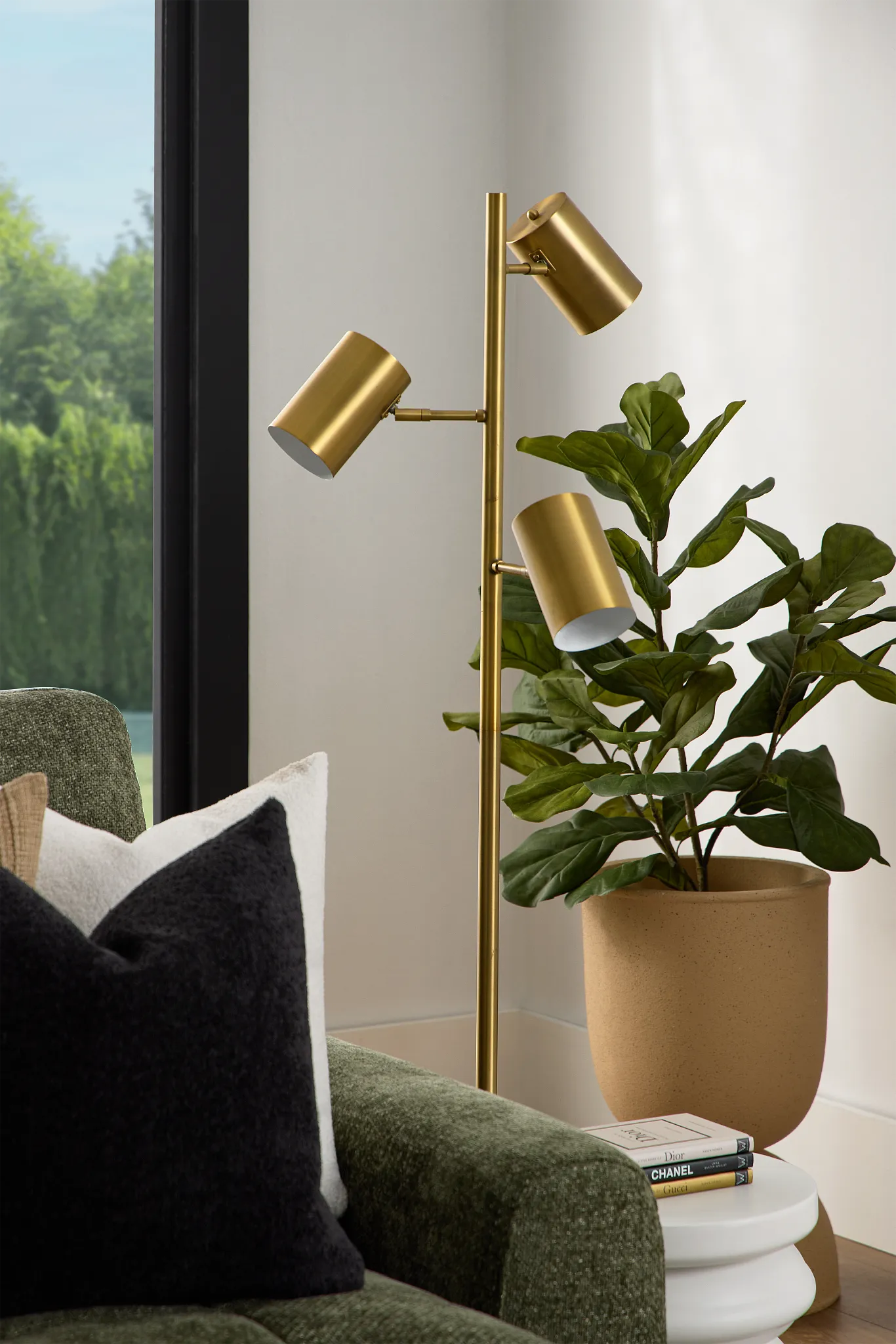 Khia Gold Floor Lamp