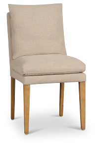 Willow Beige Fabric Upholstered Side Chair