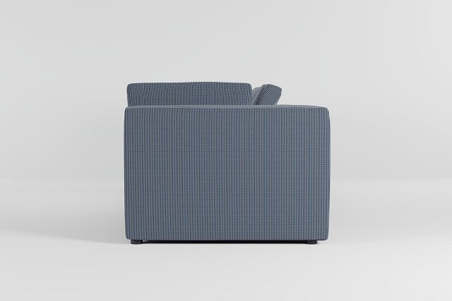 Destin Lucy Navy Fabric 3-piece Modular Sofa