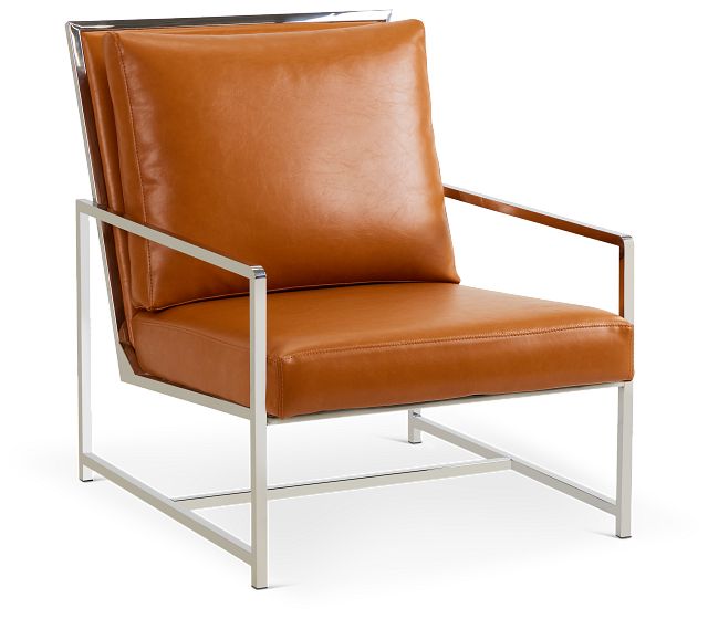 Harvey Medium Brown Uph Accent Chair (1)