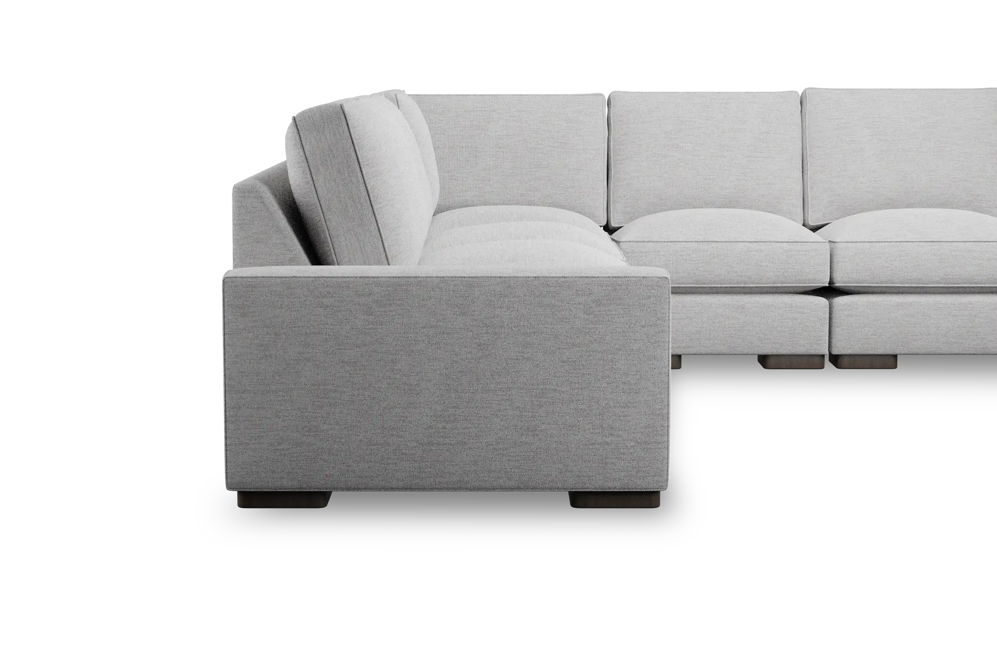 Edgewater Maguire Gray Large Two-arm Sectional Edgewater Maguire Gray Large Two-arm Sectional