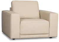 Kellan Ivory Leather Chair