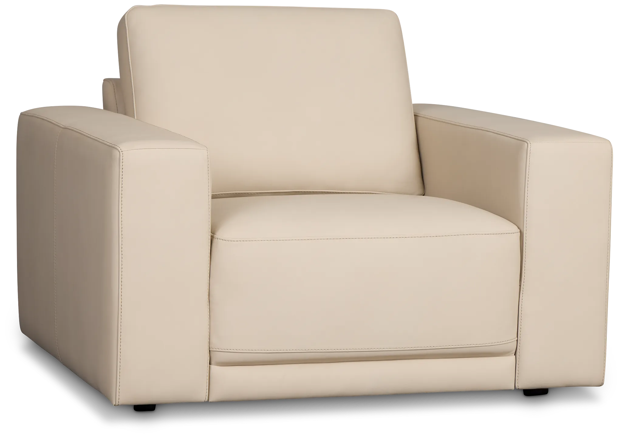 Kellan Ivory Leather Chair
