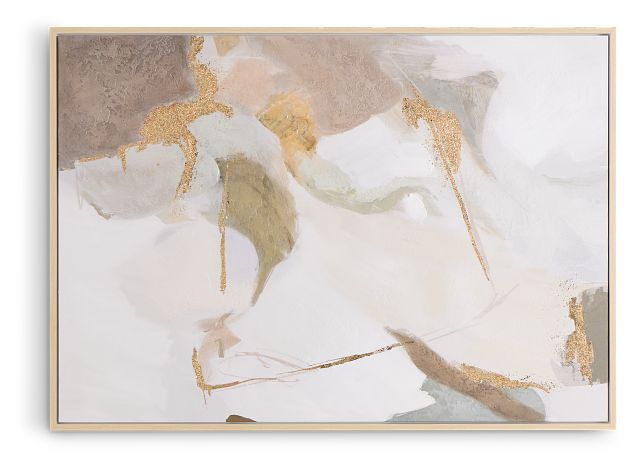 Stonie Ivory Canvas Wall Art