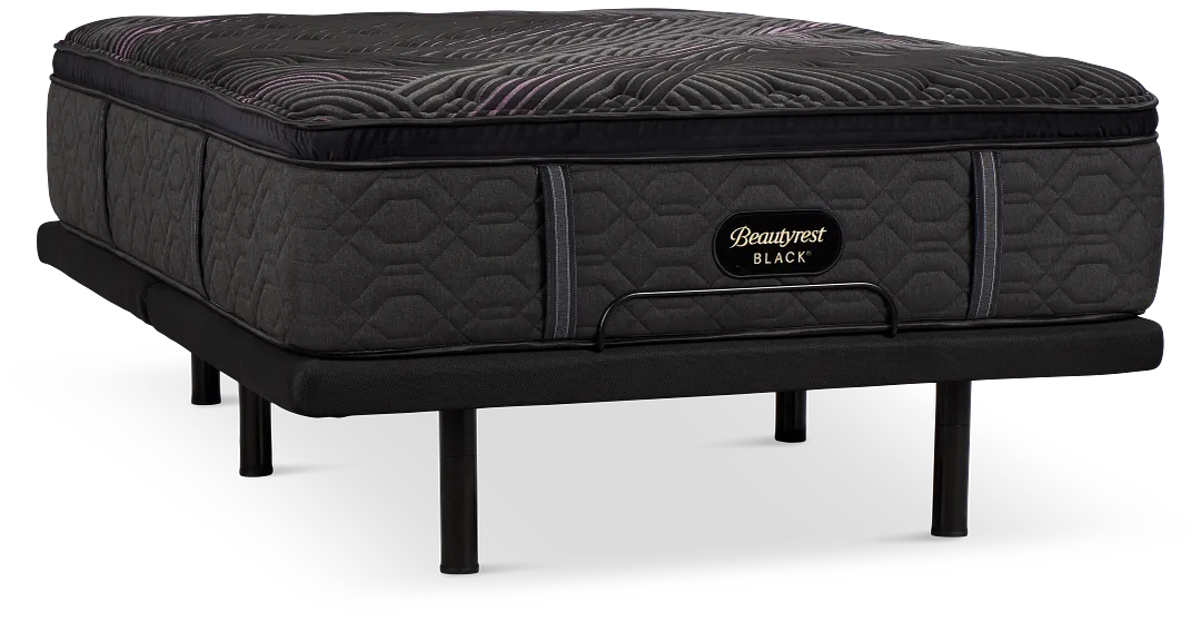 Beautyrest Black Series Two Plush Pillow Top Deluxe Adjustable Mattress Set