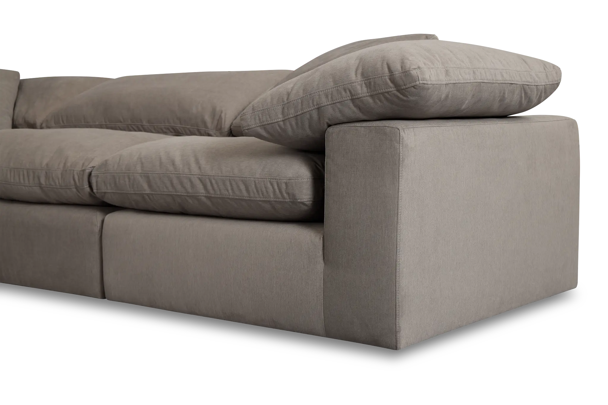 Nixon Light Gray Fabric Two-arm Sectional Nixon Light Gray Fabric Two-arm Sectional