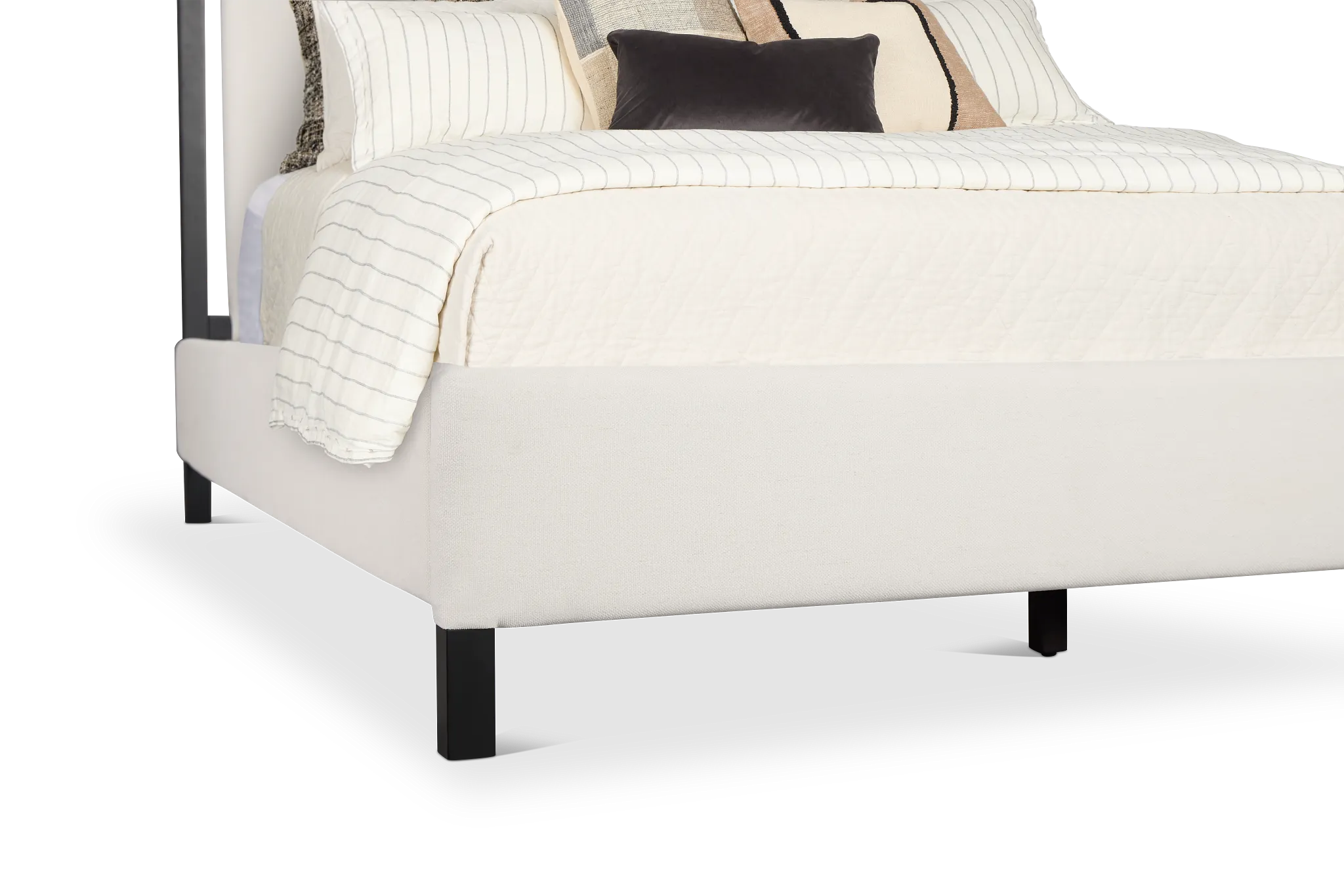 Highland Black Uph Panel Bed