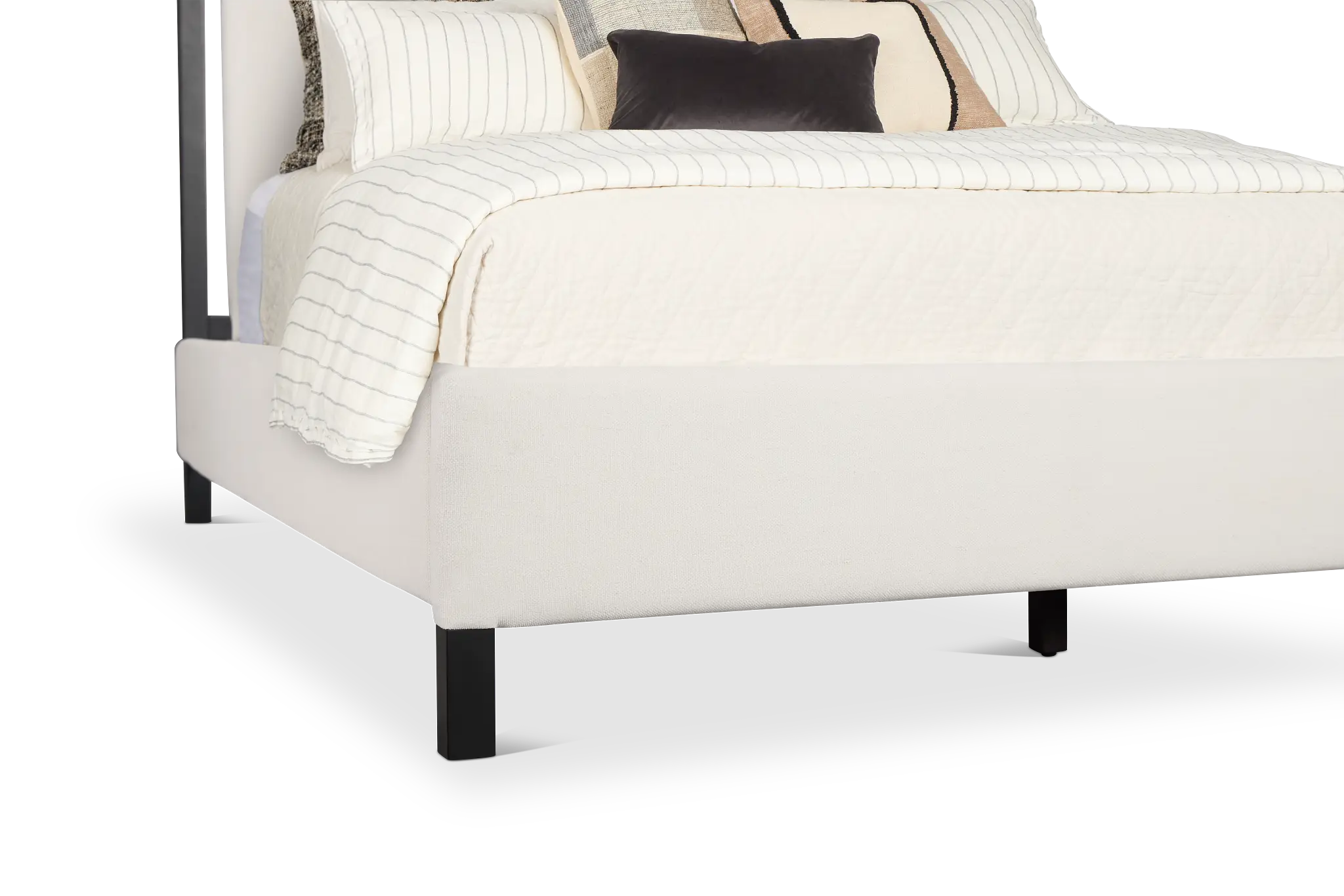 Highland Black Uph Panel Bed Highland Black Uph Panel Bed