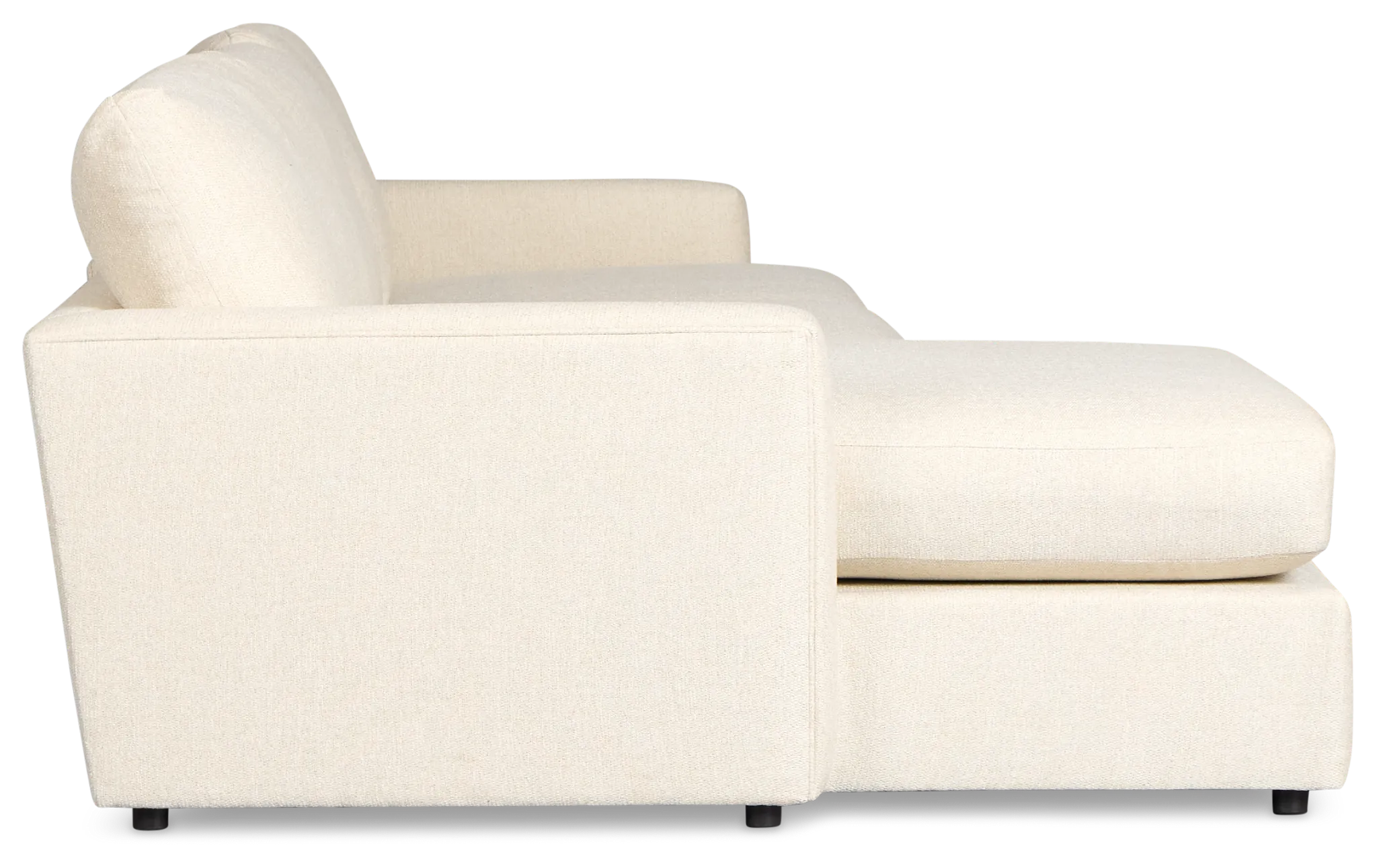 Maxwell Light Beige Fabric Left Chaise Sectional