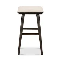 Four Hands Union Light Beige Fabric 24" Upholstered Barstool