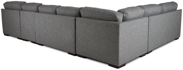 Veronica Dark Gray Down Large Right Chaise Sectional
