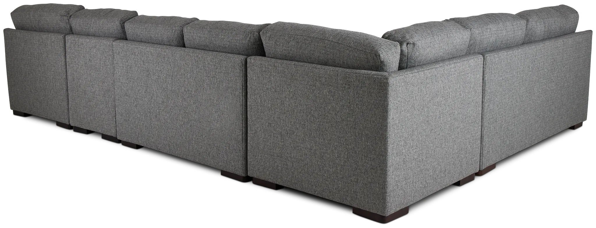 Veronica Dark Gray Down Large Right Chaise Sectional