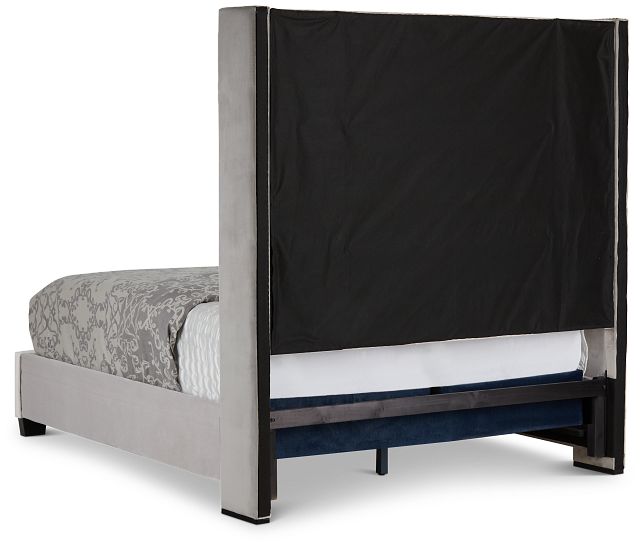 Sloane Light Gray Uph Complete Bed