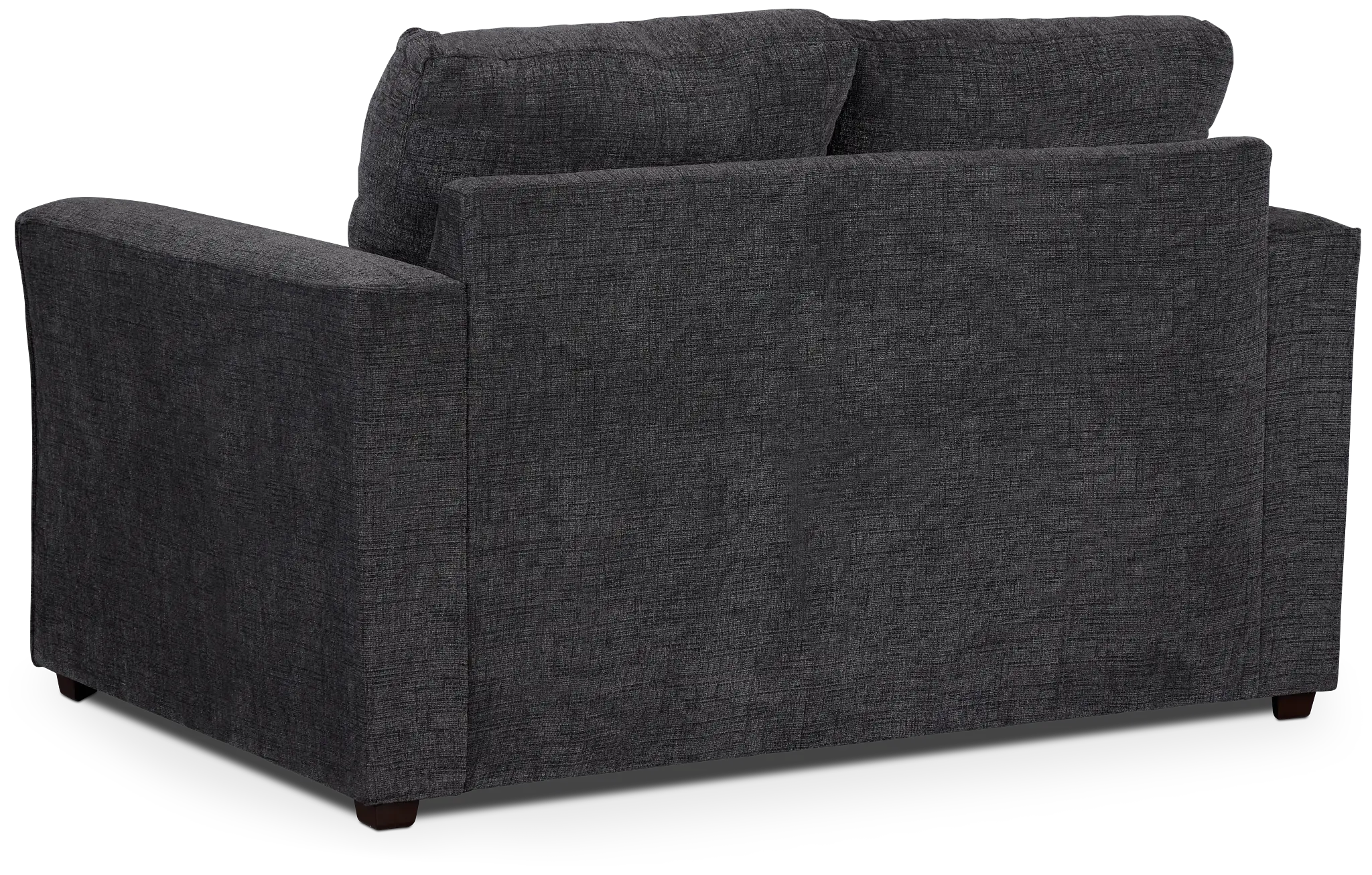 Maxie Dark Gray Micro Loveseat Maxie Dark Gray Micro Loveseat