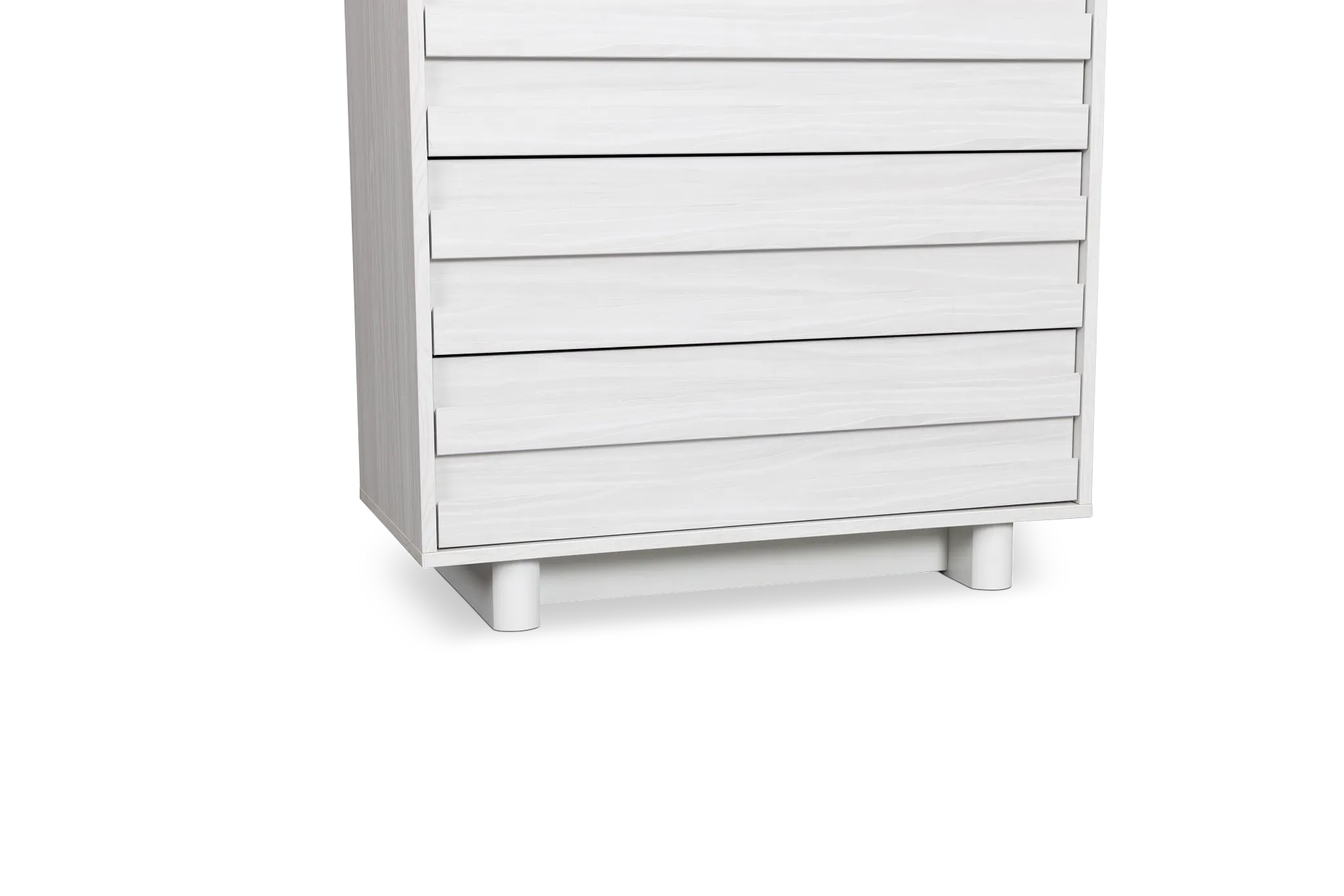 Everett White 5-drawer Chest