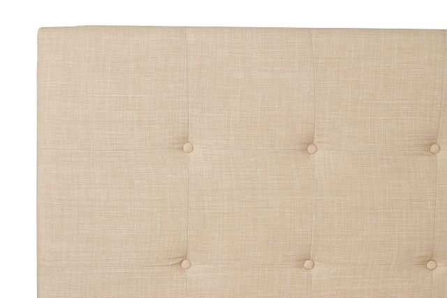 Flagler Beige Uph Panel Bed