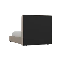 Grayton Elite Brown 54" Upholstered Platform Bed