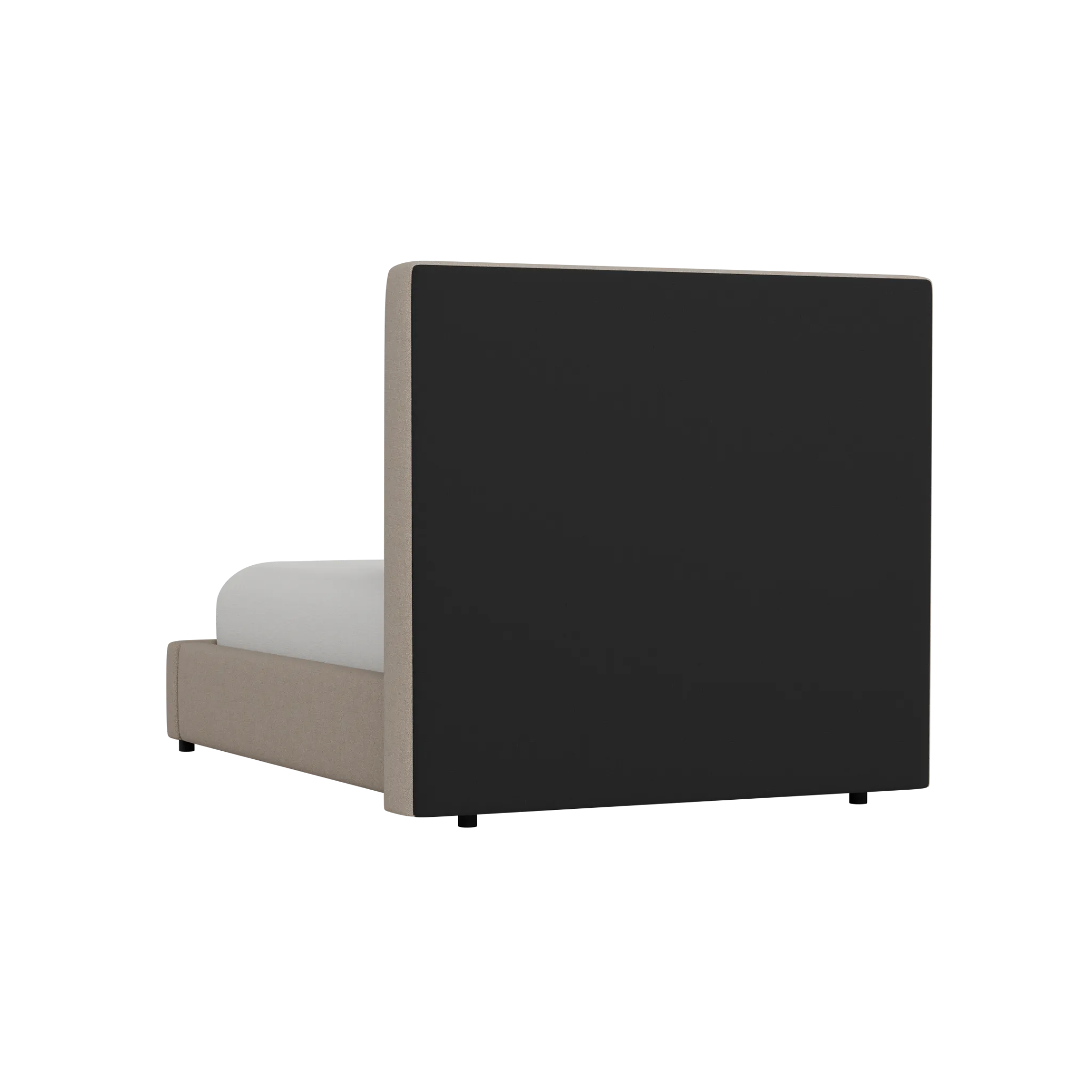 Grayton Elite Brown 54" Upholstered Platform Bed